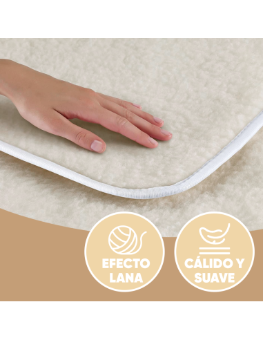 Topper Colchón Individual LOLA Efecto Lana...