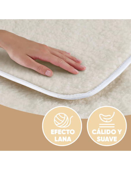 Topper Colchón Matrimonial LOLA Efecto Lana 180x200cm