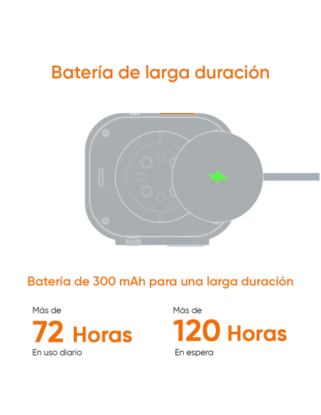 Smartwatch Ultra 49mm, 7 pulseras, notificaciones y llamadas iOS/Android