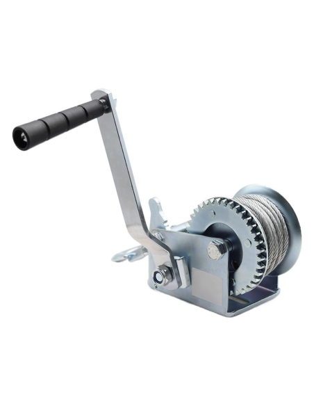 Cabrestante Manual hasta 360kg 800lb, Winche con Gancho para Remolque