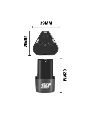 Batería de litio 12V recargable para taladro y...