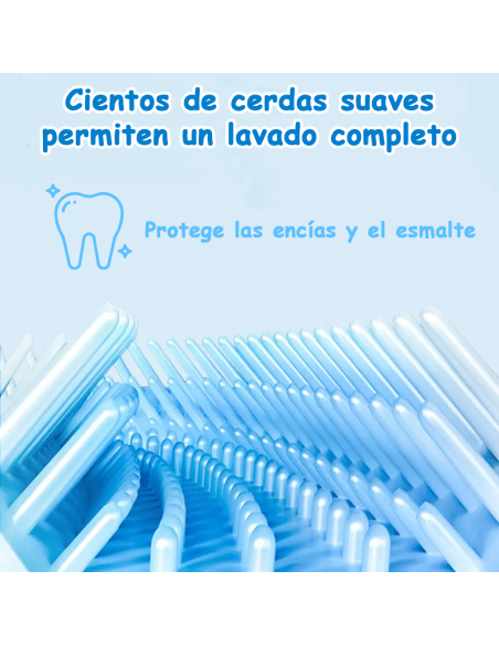 Cepillo Eléctrico Infantil de Silicona Suave en Forma de U, Limpieza 360°