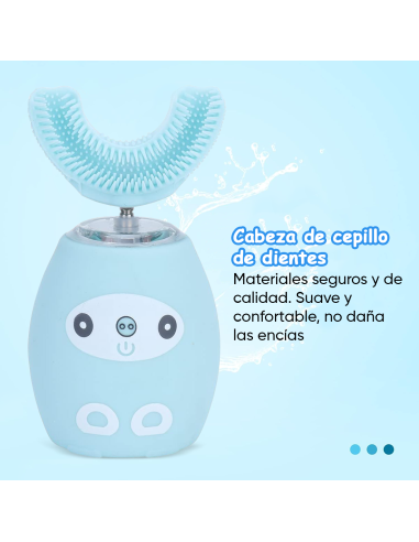 Cepillo Eléctrico Infantil de Silicona Suave en...