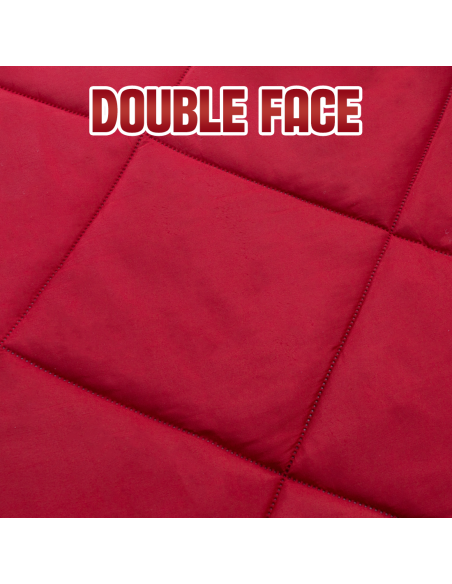 Edredón Matrimonial de Vellón con Estampado Digital de Navidad.