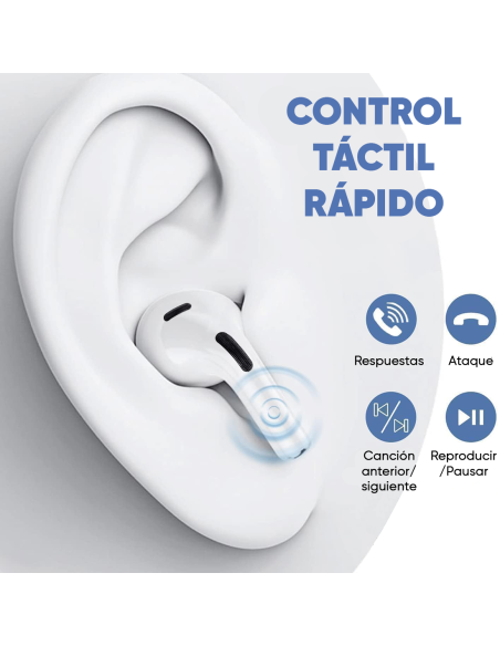 Auriculares A9 Pro, Bluetooth 5.4, inalámbricos, pantalla LED, sonido HI-FI