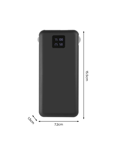 Powerbank 20000mAh Cargador Portátil Rápido con 4 Puertos USB