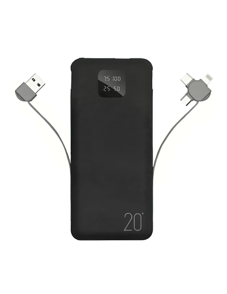 Powerbank 20000mAh Cargador Portátil Rápido con 4 Puertos USB