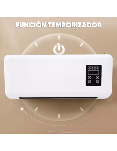 Calefactor de pared 2200W para baño con mando a...