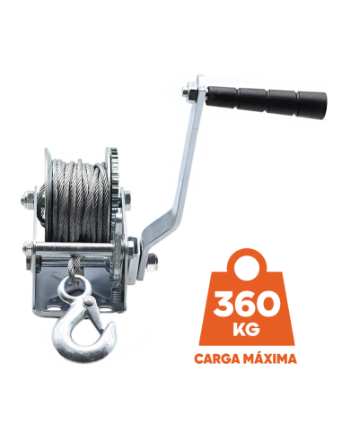 Cabrestante Manual hasta 360kg 800lb, Winche...