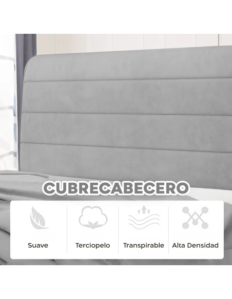 Edredón Matrimonial de Terciopelo Doble Cara en Color Sólido con Cubret cabezal