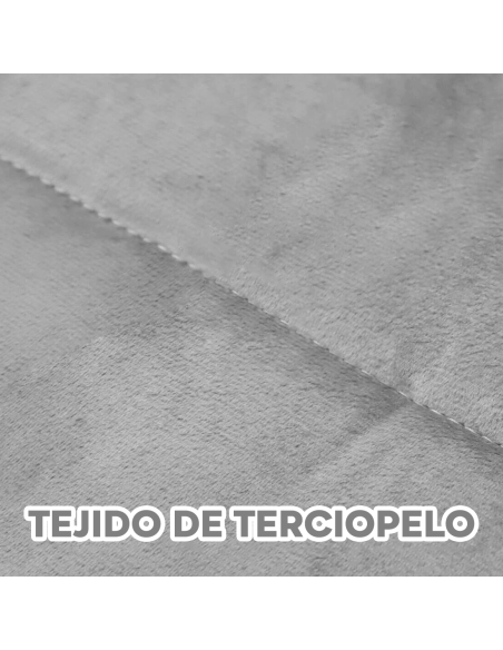 Edredón Matrimonial de Terciopelo Doble Cara en Color Sólido con Cubret cabezal