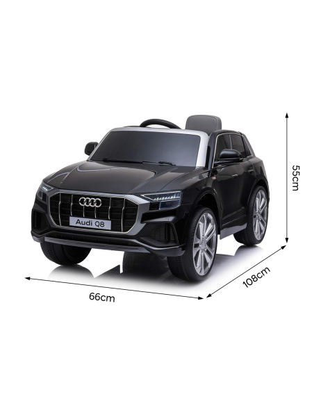 Coche eléctrico para niños Audi Q8LT985 luces LED reproductor MP3 control remoto
