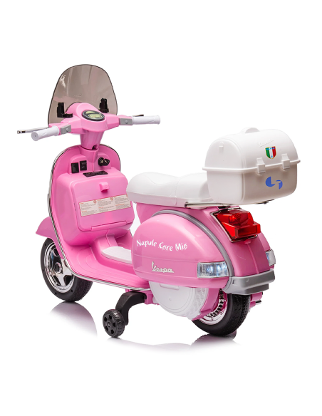 Moto Eléctrica Scooter para Niños LT960 Vespa PX150 Full Napoli con Baúl
