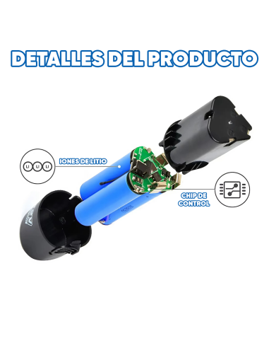 Batería de litio 12V recargable para taladro y...
