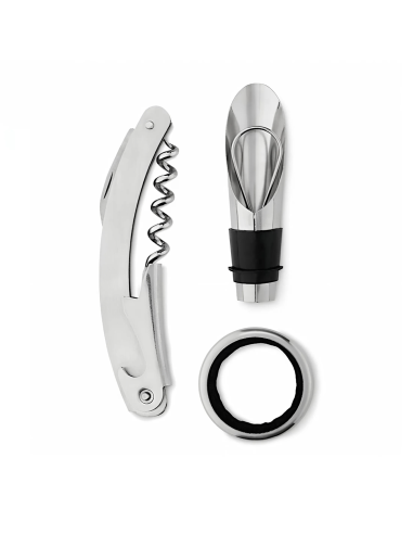 Portabotellas de vino en eco cuero para 4...