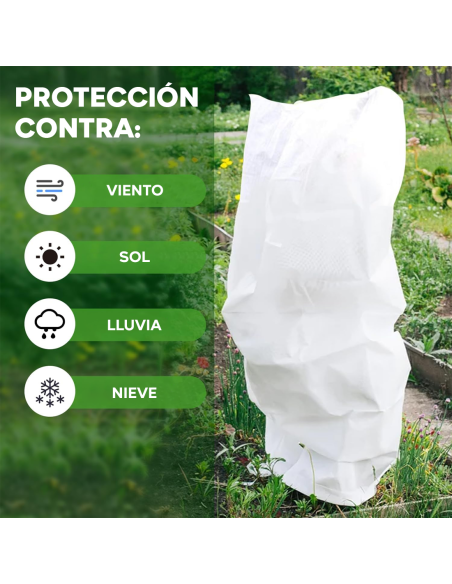 Capucho protector para plantas TNT antihielo transpirable 120x180cm