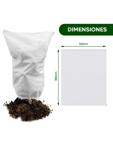 Capucho protector para plantas TNT antihielo...