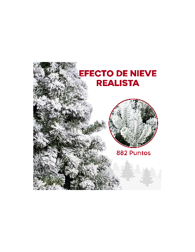 Árbol de Navidad MONTEROSA Nevado 210H 882...