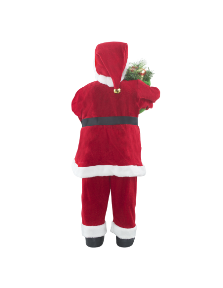 Papá Noel Rojo y Blanco 144409 Adorno Navideño Decoración de 90 cm de Altura