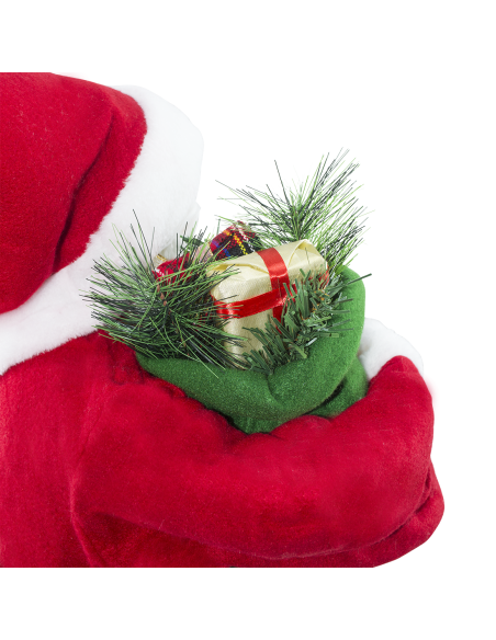 Papá Noel Rojo y Blanco 144409 Adorno Navideño Decoración de 90 cm de Altura