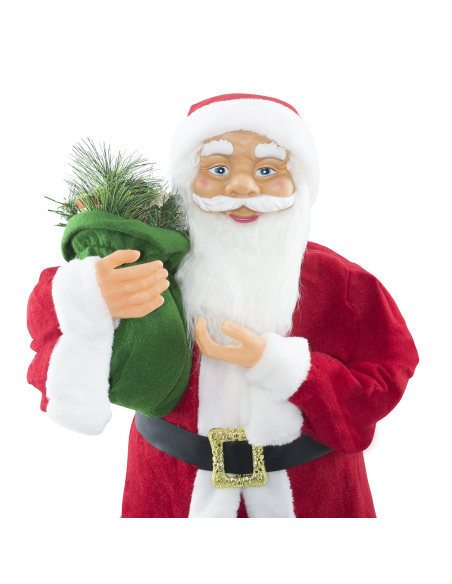 Papá Noel Rojo y Blanco 144409 Adorno Navideño Decoración de 90 cm de Altura