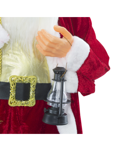 Papá Noel con Traje Rojo 144413 Adorno Navideño Decoración de 90H cm