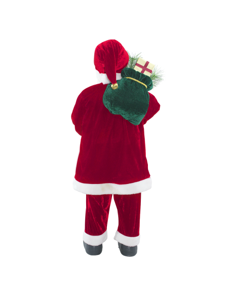 Papá Noel con Traje Rojo 144413 Adorno Navideño Decoración de 90H cm