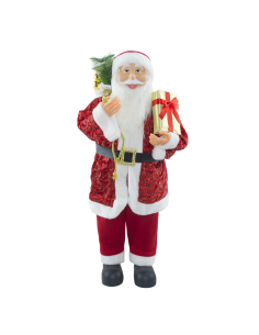 Papá Noel con Traje Rojo y Glitter 144416 Adorno Navideño... 2