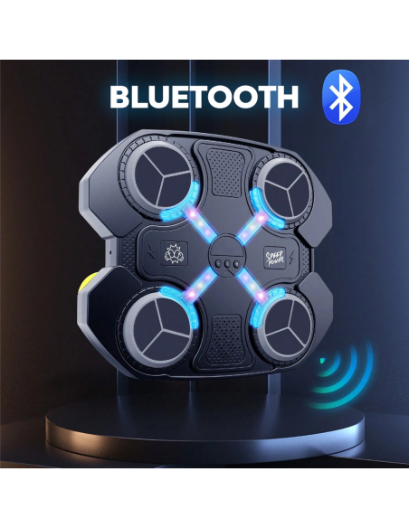 Máquina de Boxeo Musical para Niños con Bluetooth, Luces RGB, Sonidos y Guantes