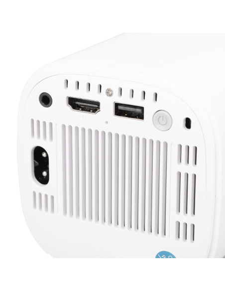 Proyector 4K Ultra HD Portátil Wi-Fi Rotación de 180° con Altavoces Hi-Fi