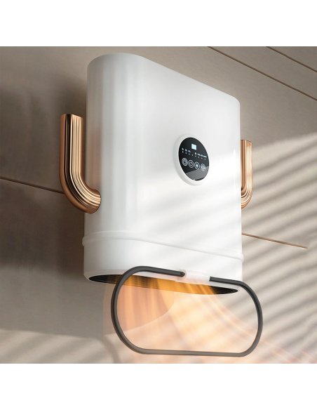 Termoventilador Eléctrico 2600W Estufa Portátil Función Calor y Ventilación