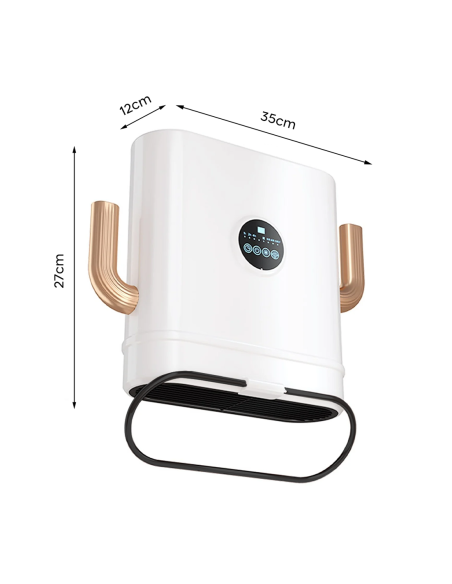 Termoventilador Eléctrico 2600W Estufa Portátil Función Calor y Ventilación