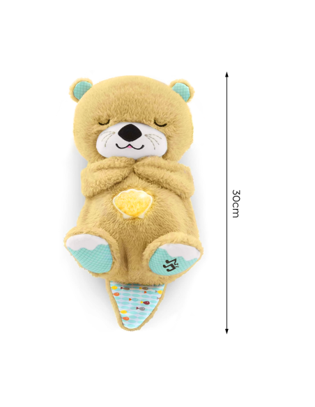 Peluche Nutria con Música y Luces Relajantes para Bebés y Recién Nacidos
