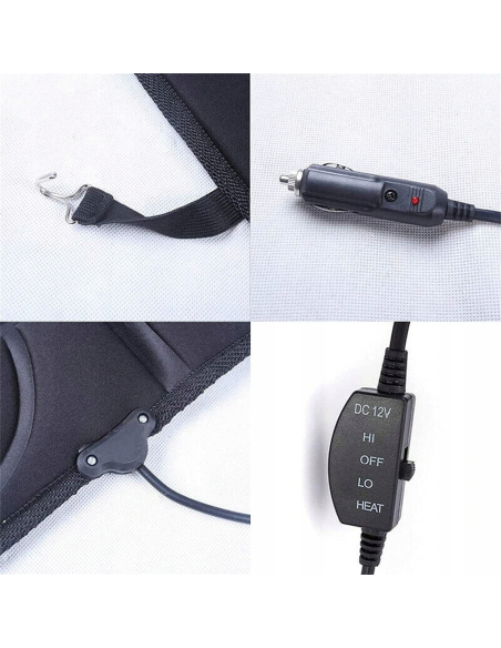 Cubreasiento Calefactable Universal con 2 Niveles de Regulación de Calor