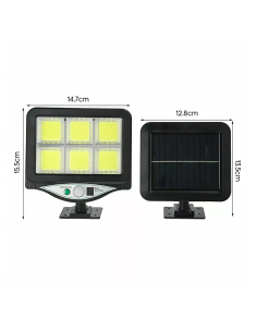 Mini Faro con Panel Solar de 128 LED con Sensor de... 2