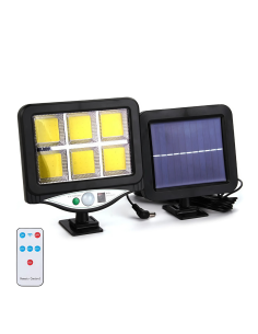 Mini Faro con Panel Solar de 128 LED con Sensor de...