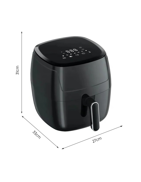 Freidora de Aire Capacidad 15L Pantalla Táctil con 7 Programas de Cocción 1500W