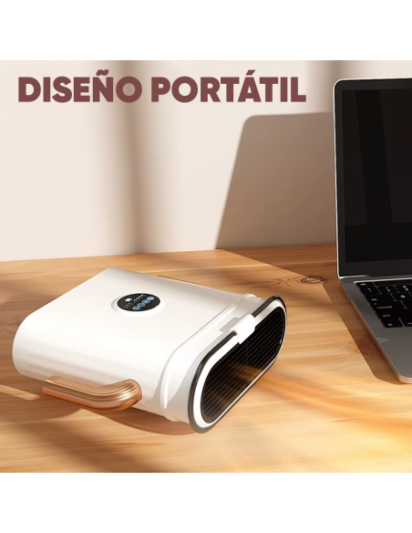 Termoventilador Eléctrico 2600W Estufa Portátil Función Calor y Ventilación