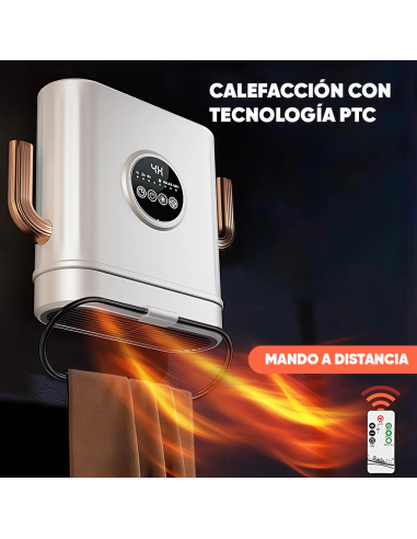 Termoventilador Eléctrico 2600W Estufa Portátil...