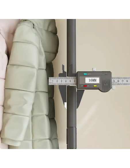 Armario guardarropa de tela con estantes camping 9 baldas barras y perchero