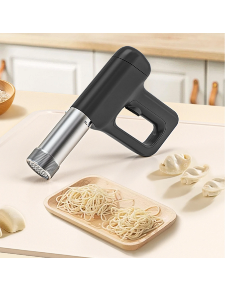 Máquina portátil eléctrica para pasta fresca, acero inoxidable, 5 moldes