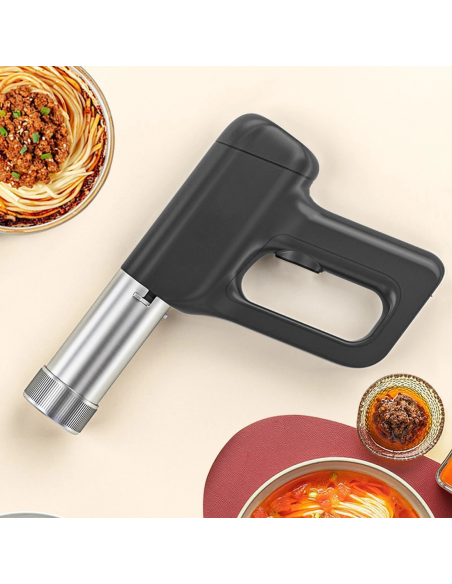 Máquina portátil eléctrica para pasta fresca, acero inoxidable, 5 moldes