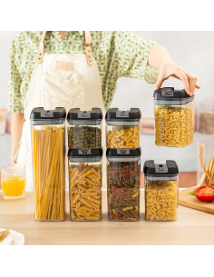 Kit 7 Contenedores Herméticos para Alimentos, Tarros para... 2