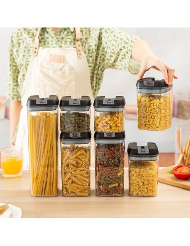 Kit 7 Contenedores Herméticos para Alimentos,...