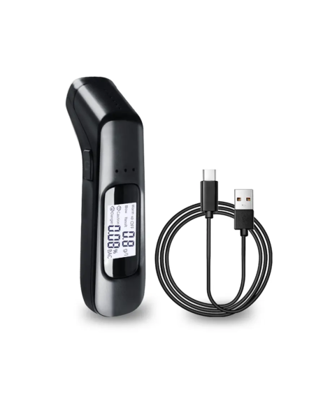 Etilómetro Recargable con Sensor de Alta Sensibilidad y Pantalla Digital