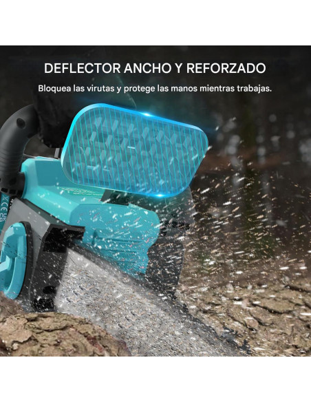 Motosegadora a Batería 3980W 12 Pulgadas Doble Batería 21V con Estuche