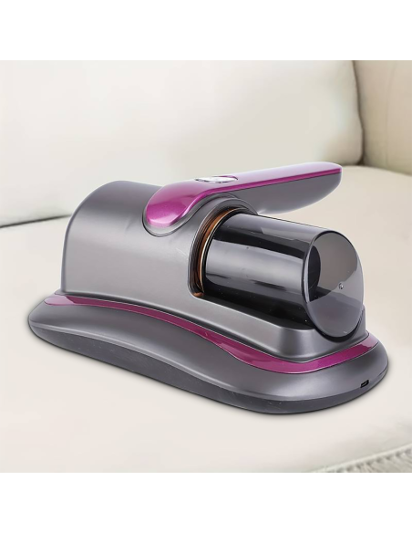 Aspiradora de Cama Sin Cable 100W Recargable Portátil con Filtro y Luz UV