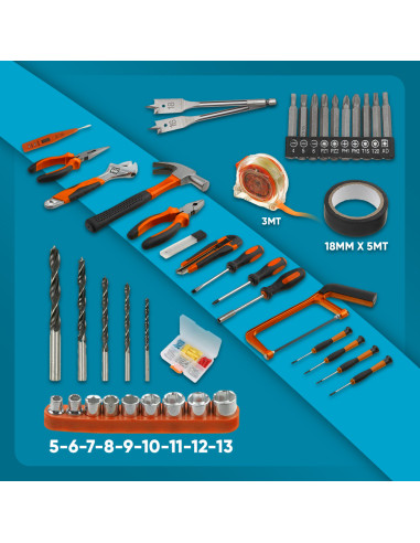 Taladro Atornillador 21V Recargable con Maletín...