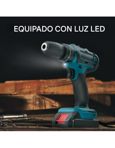 Taladro Atornillador 21V Recargable con Maletín...