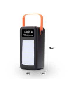 Power Bank 60000mAh Multifuncional con Luz de Emergencia y Carga Rápida